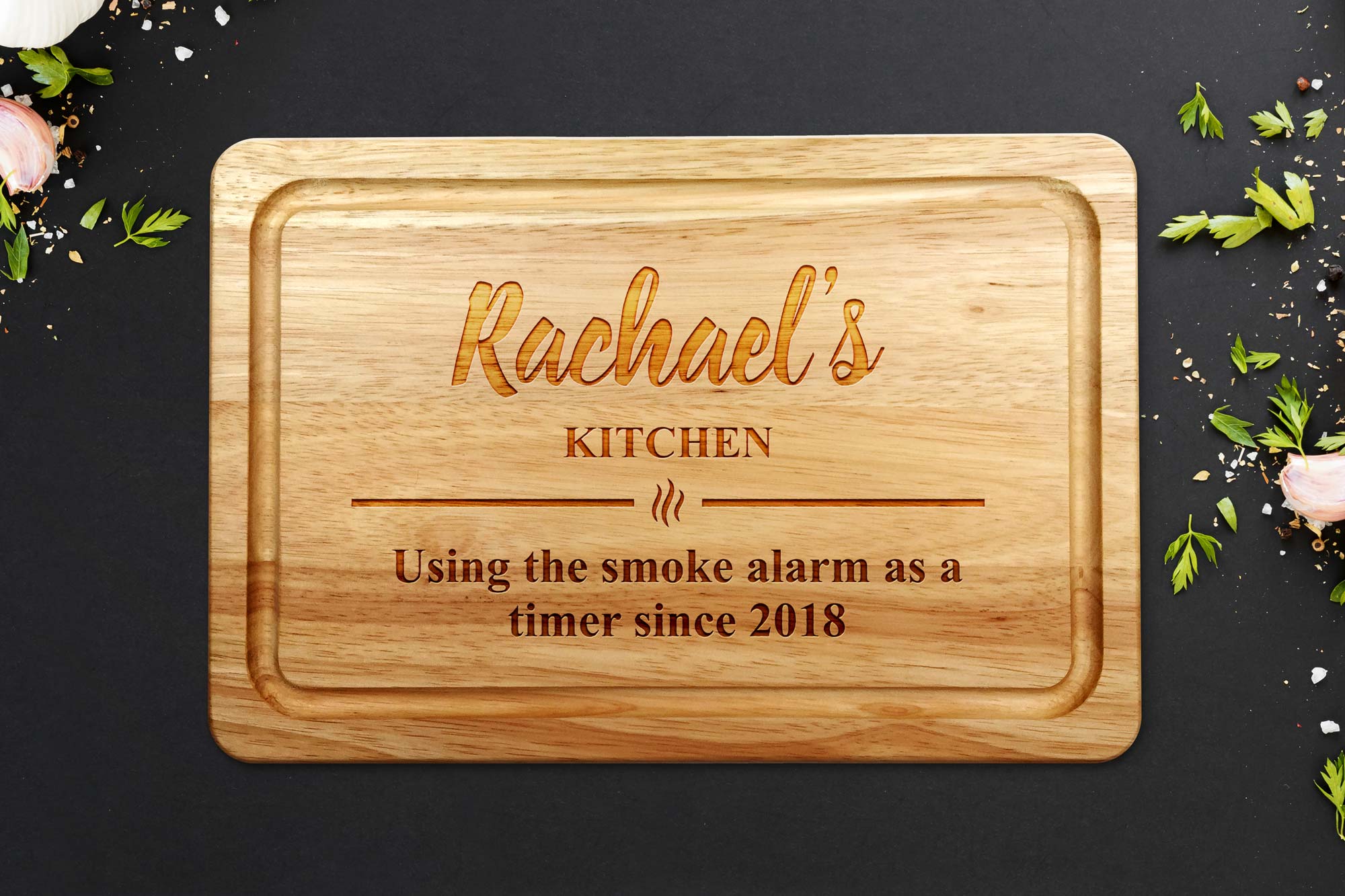 Personalised Housewarming Wooden Chopping Board