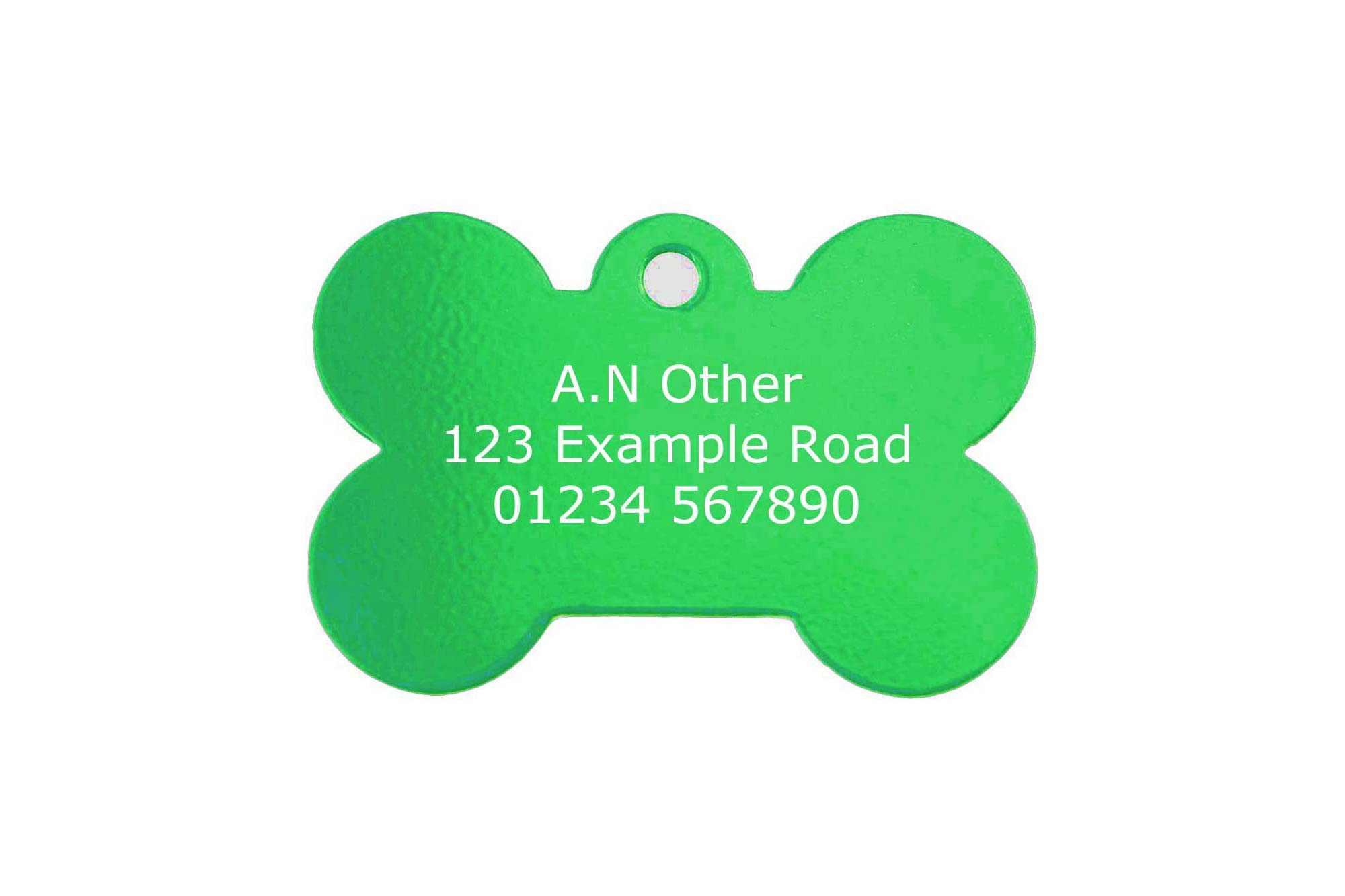 green-aluminium-bone-dog-tag