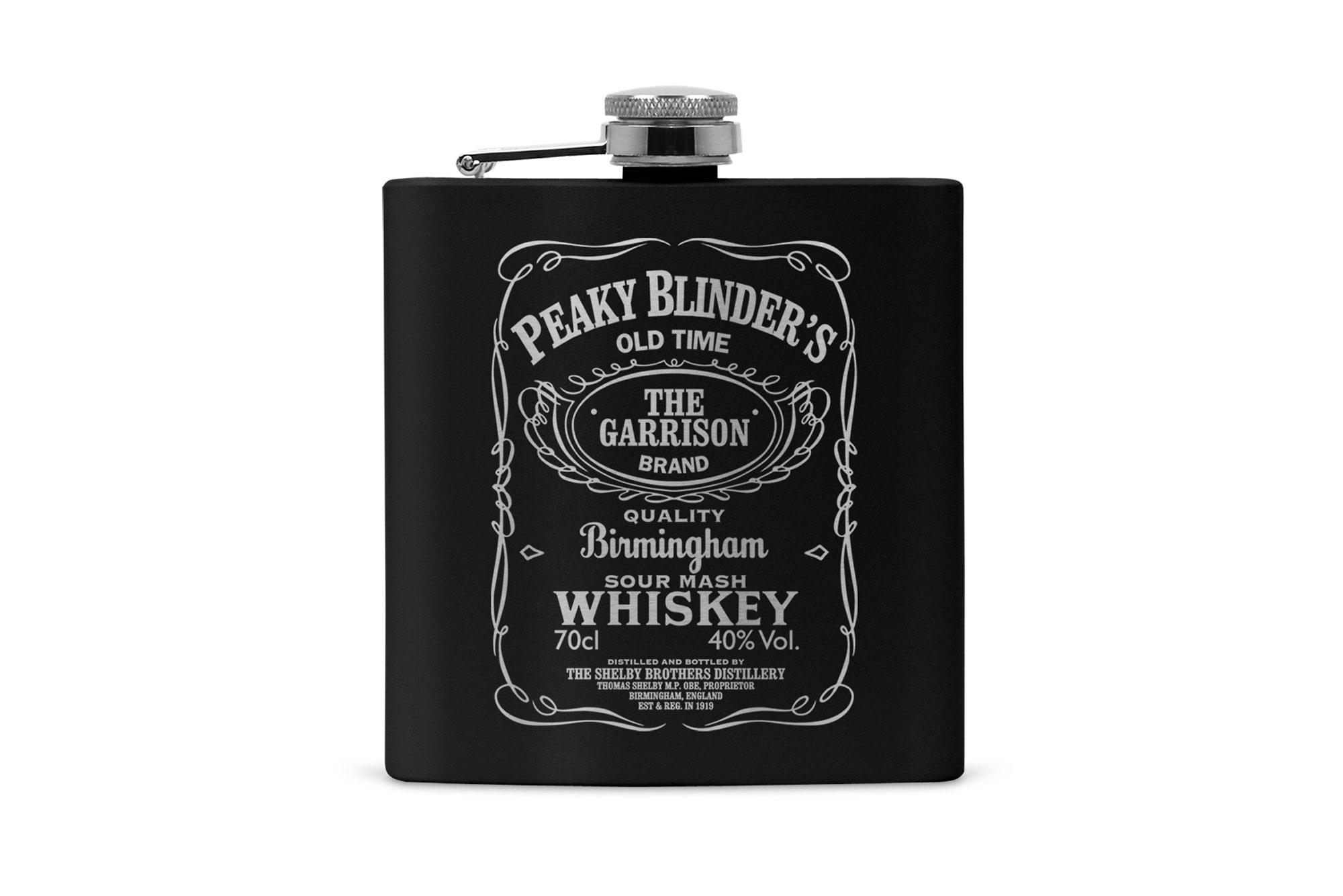 peaky blinders JD flask black