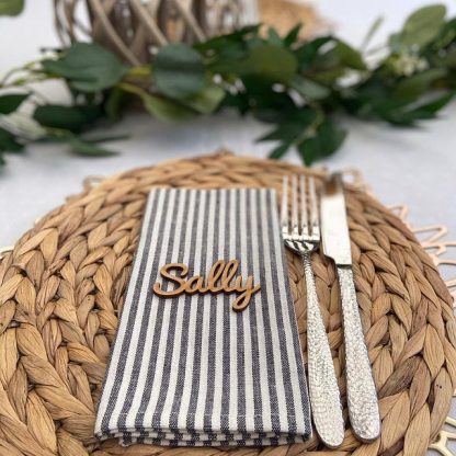 Script Style Wooden Wedding Place Name - Image 3