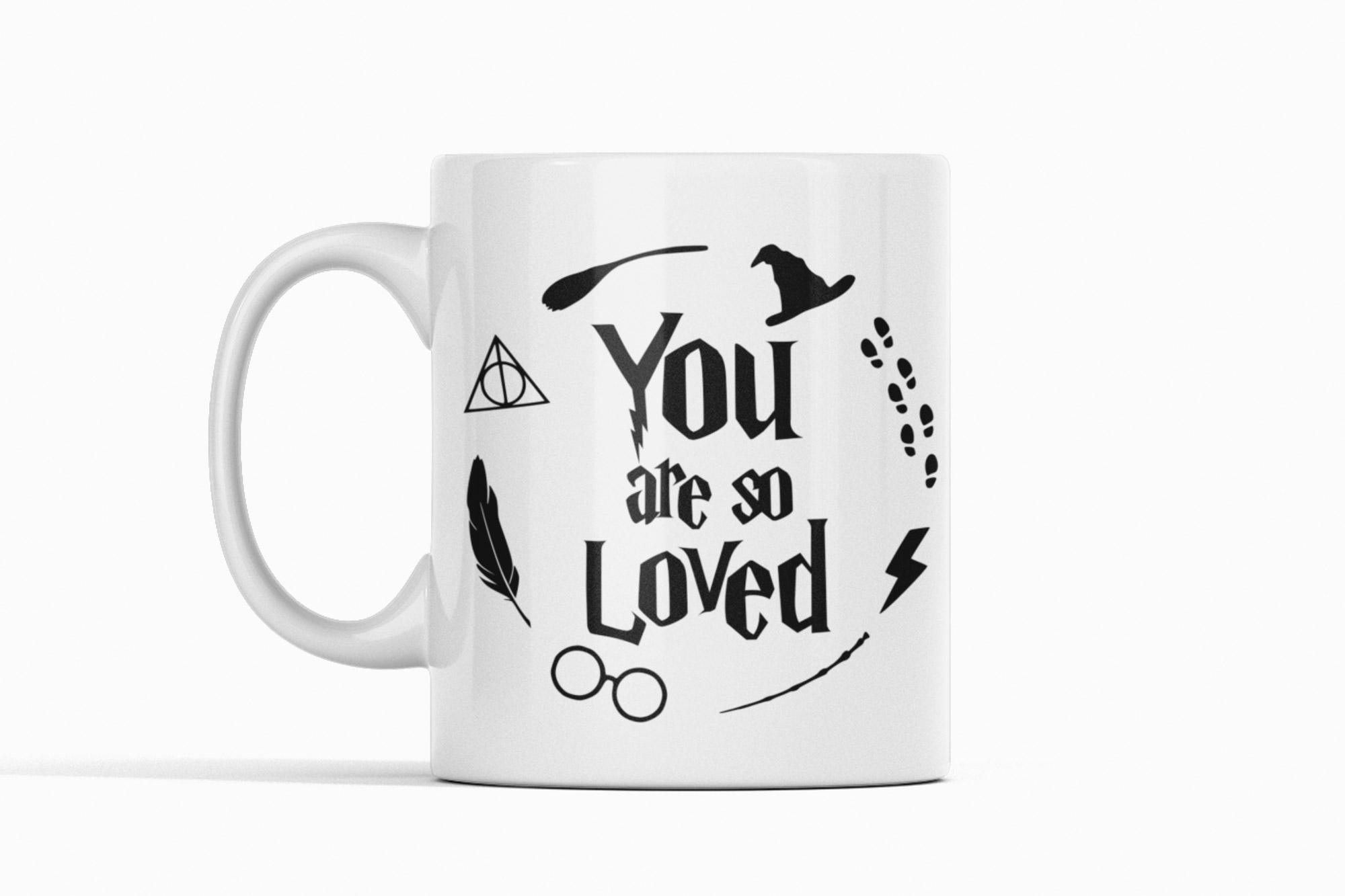 you are so loved mug on a white background