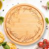 lord of the rings chopping board on a white worktop
