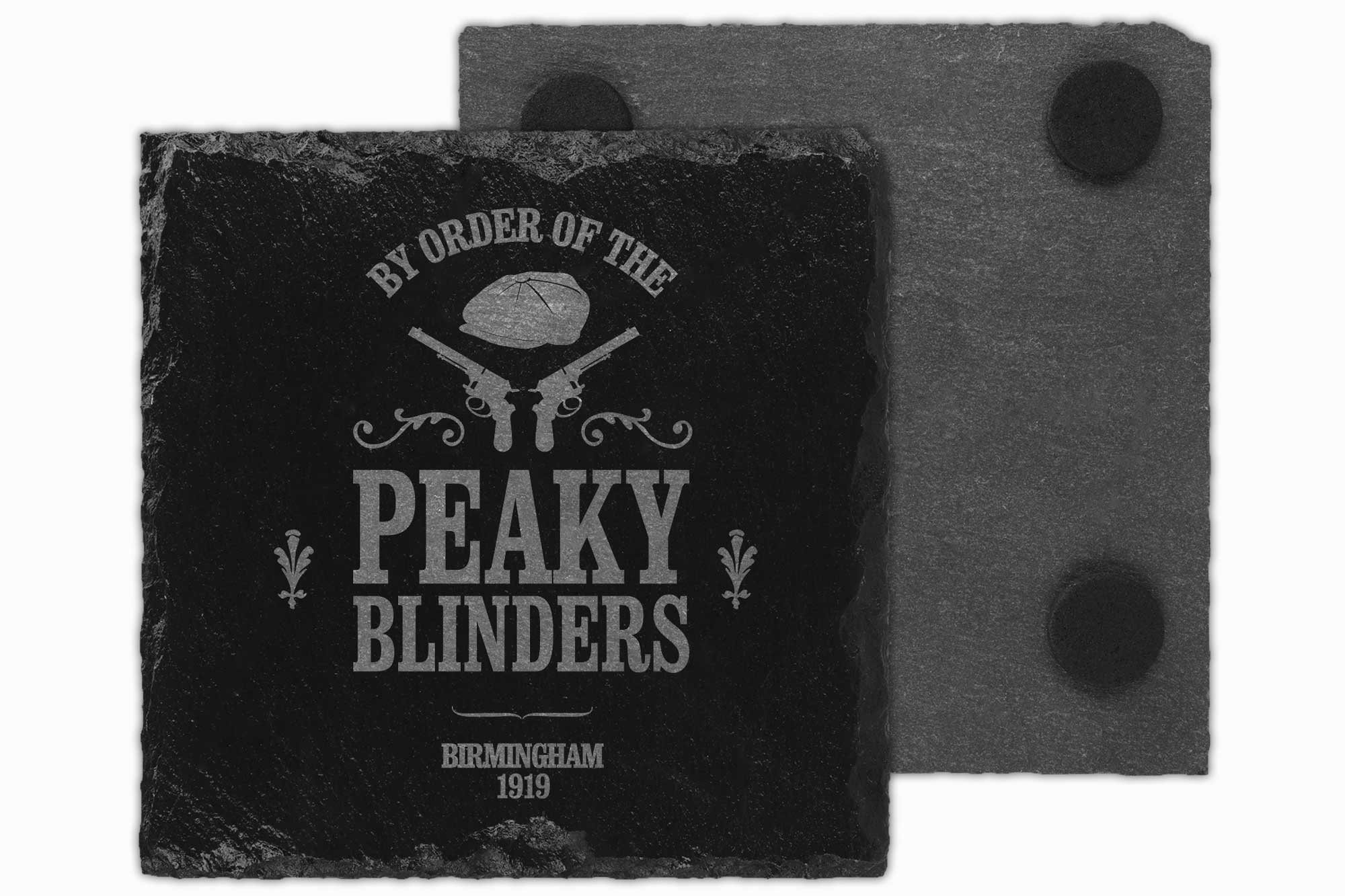 peaky blinders slate drinks coaster