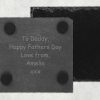 Worlds Best Farter Father's Day Square Slate Coaster - Image 2