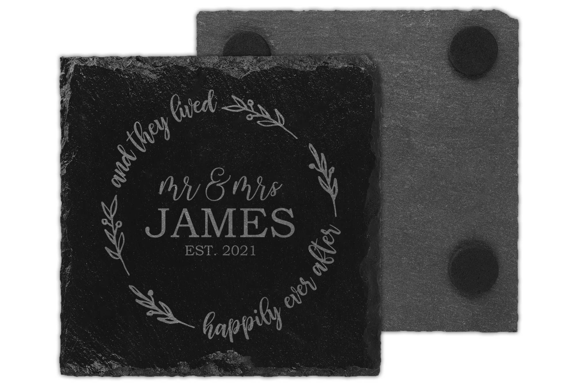 Happily Ever After Slate Coaster