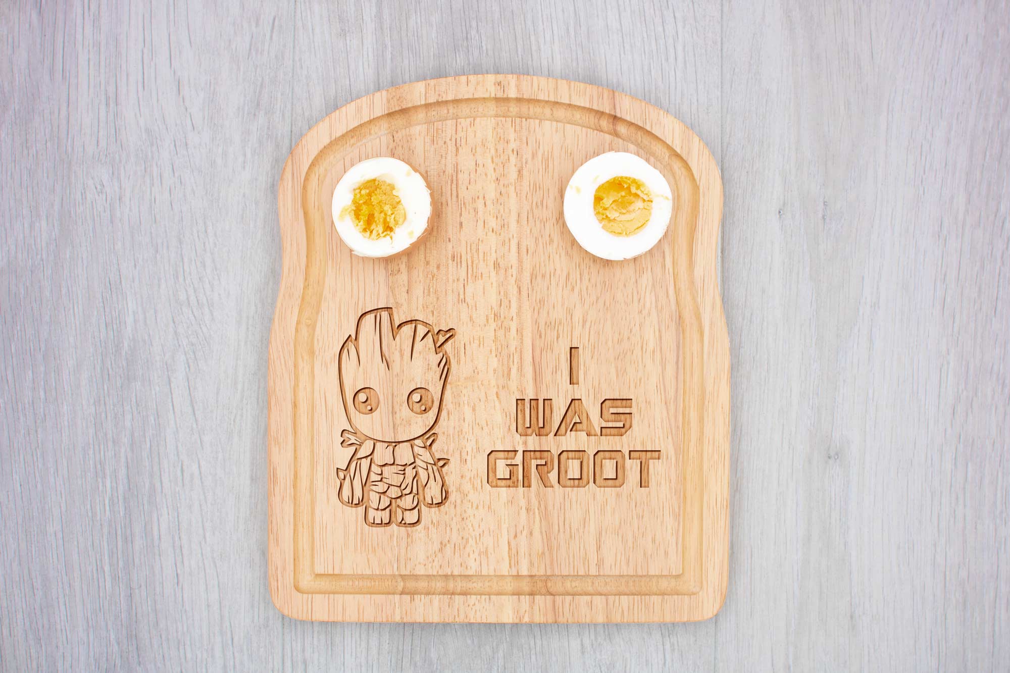 I was groot breakfast board with eggs