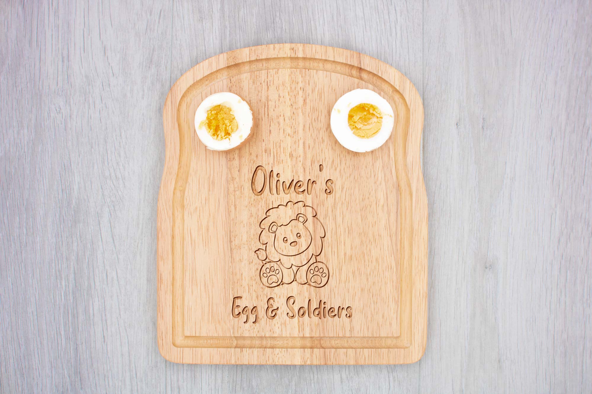 Lion Breakfast Board Egg & Soldiers
