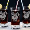 Miniature Schnauzer Engraved Highball Drinking Glass - Image 2