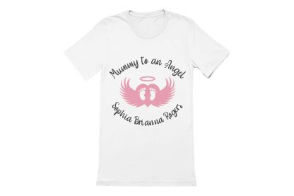 Personalised Mummy to an Angel T-shirt - Image 2
