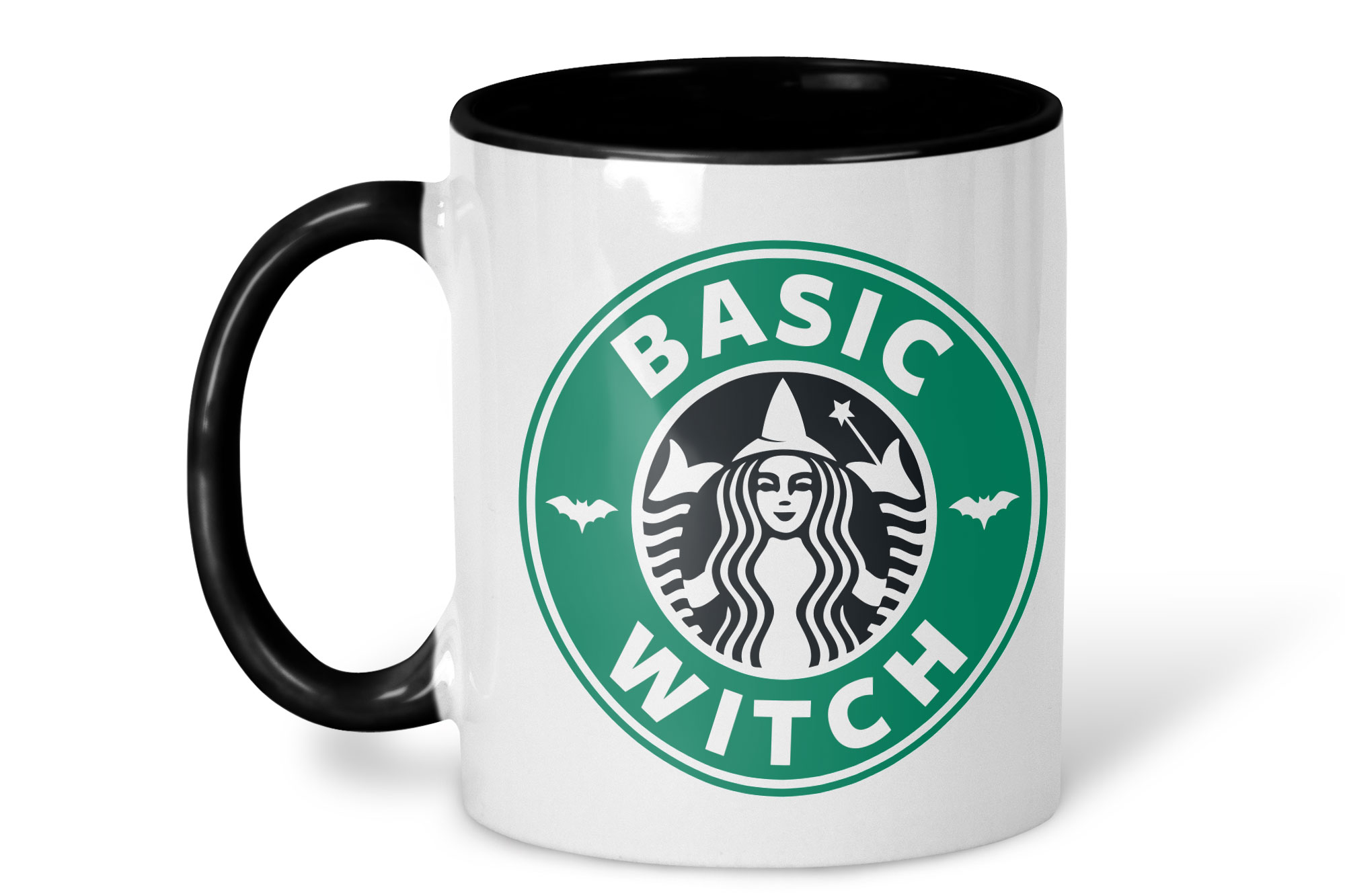 basic witch green mug