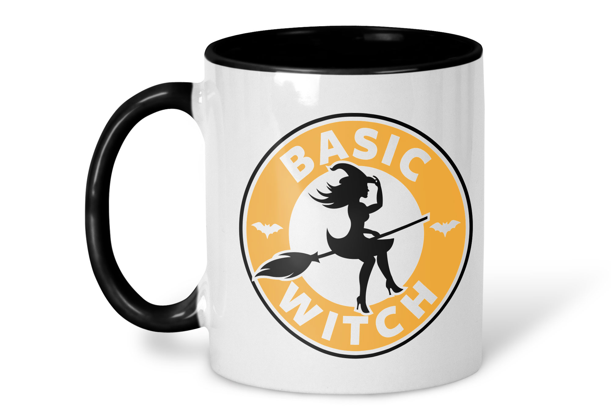 basic witch orange mug