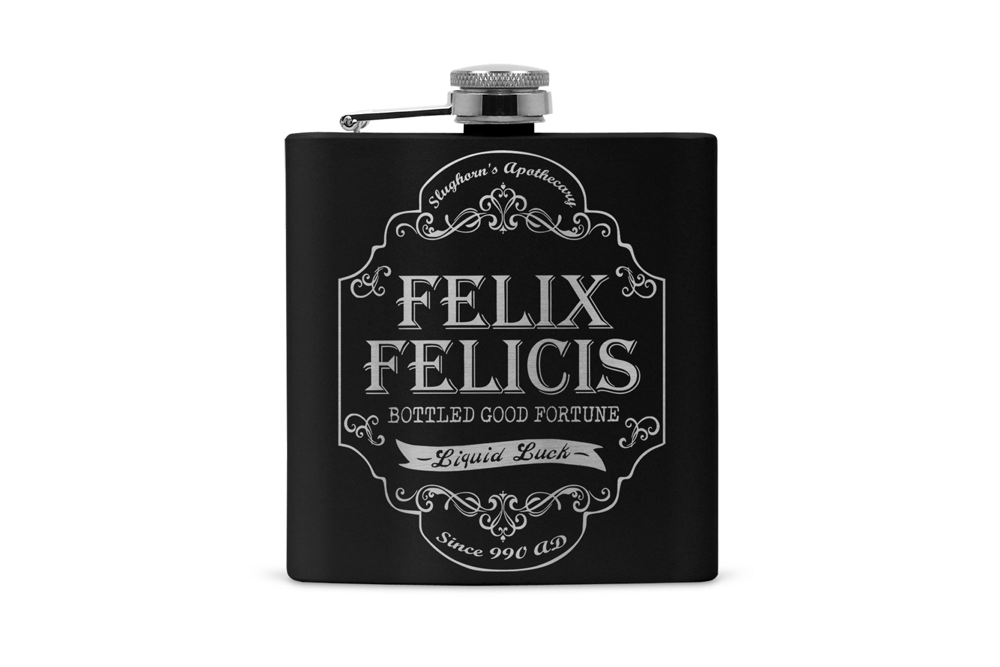 felix felicis stainless steel hip flask