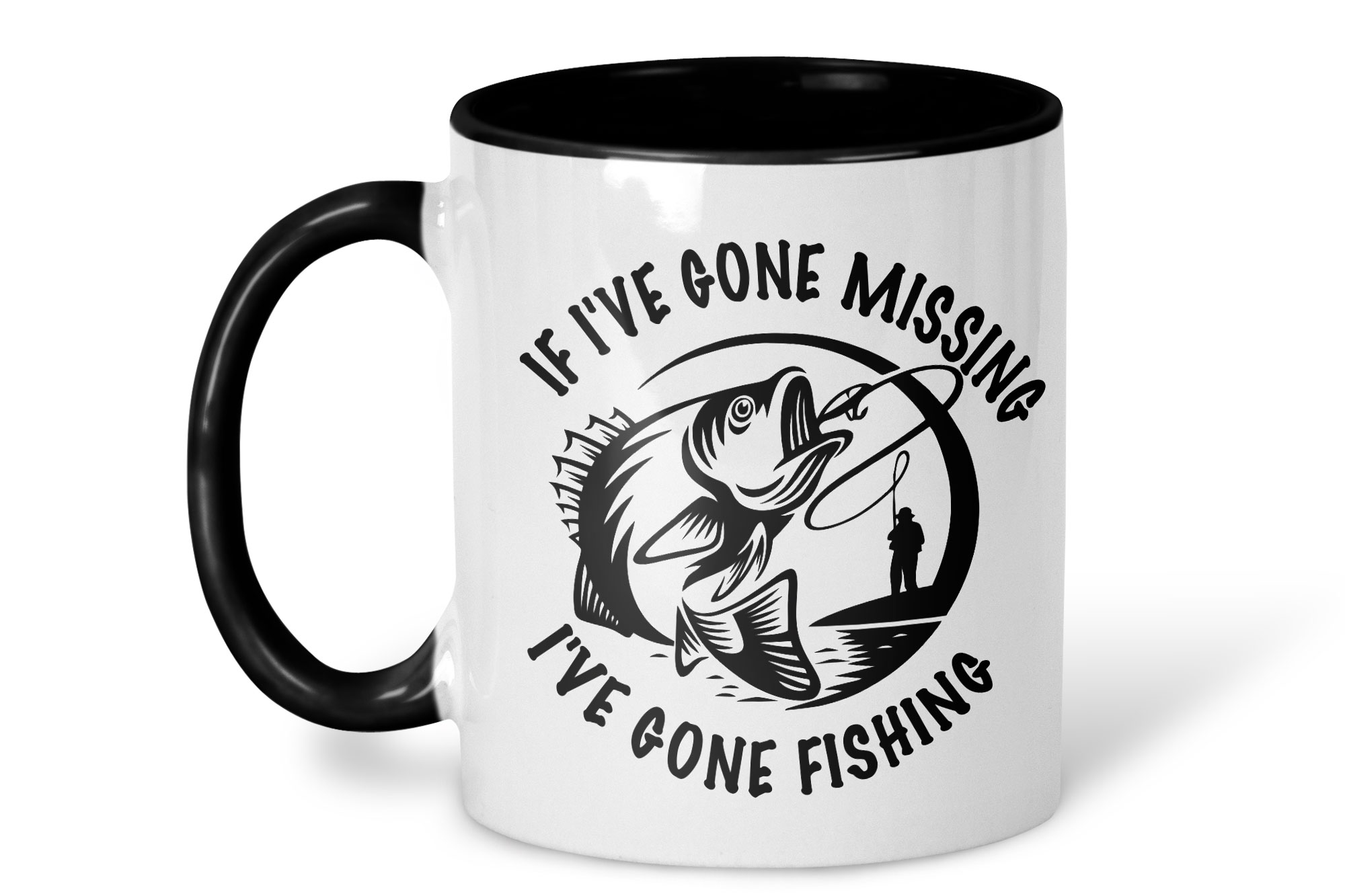 gone fishing mug