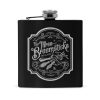 the three broomsticks flask black