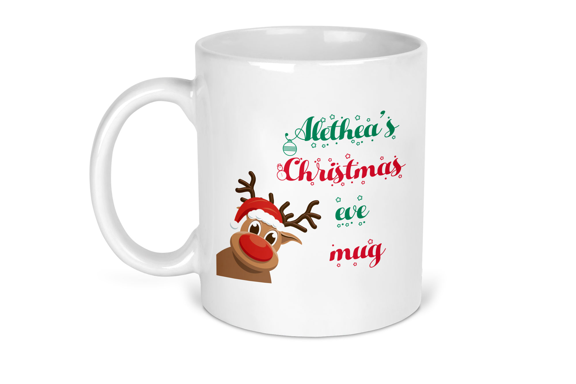 Reindeer Style Christmas Eve Mug