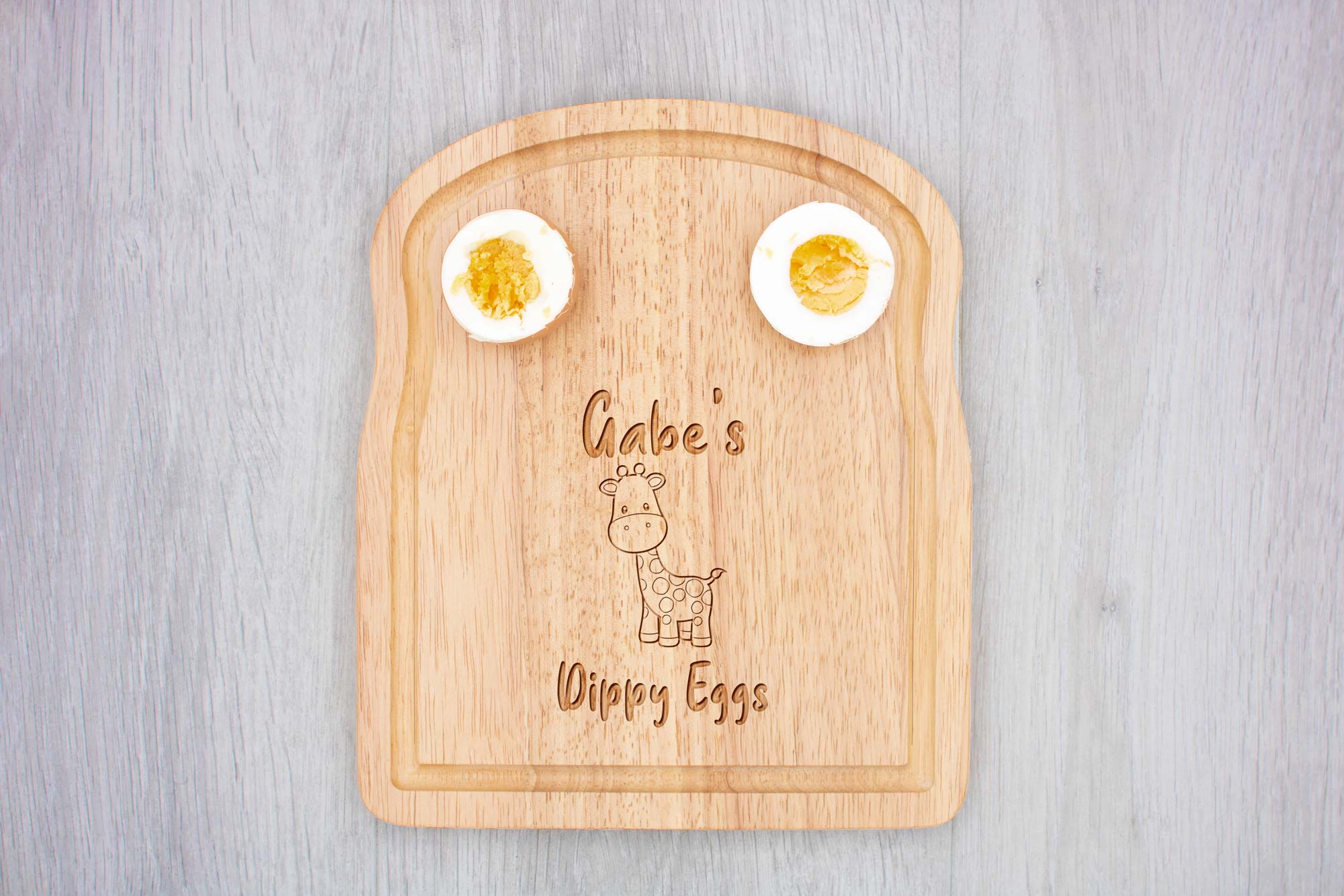 giraffe breakfast board dippy eggs