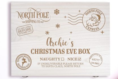 Personalised Christmas Eve Wooden Box - Image 2