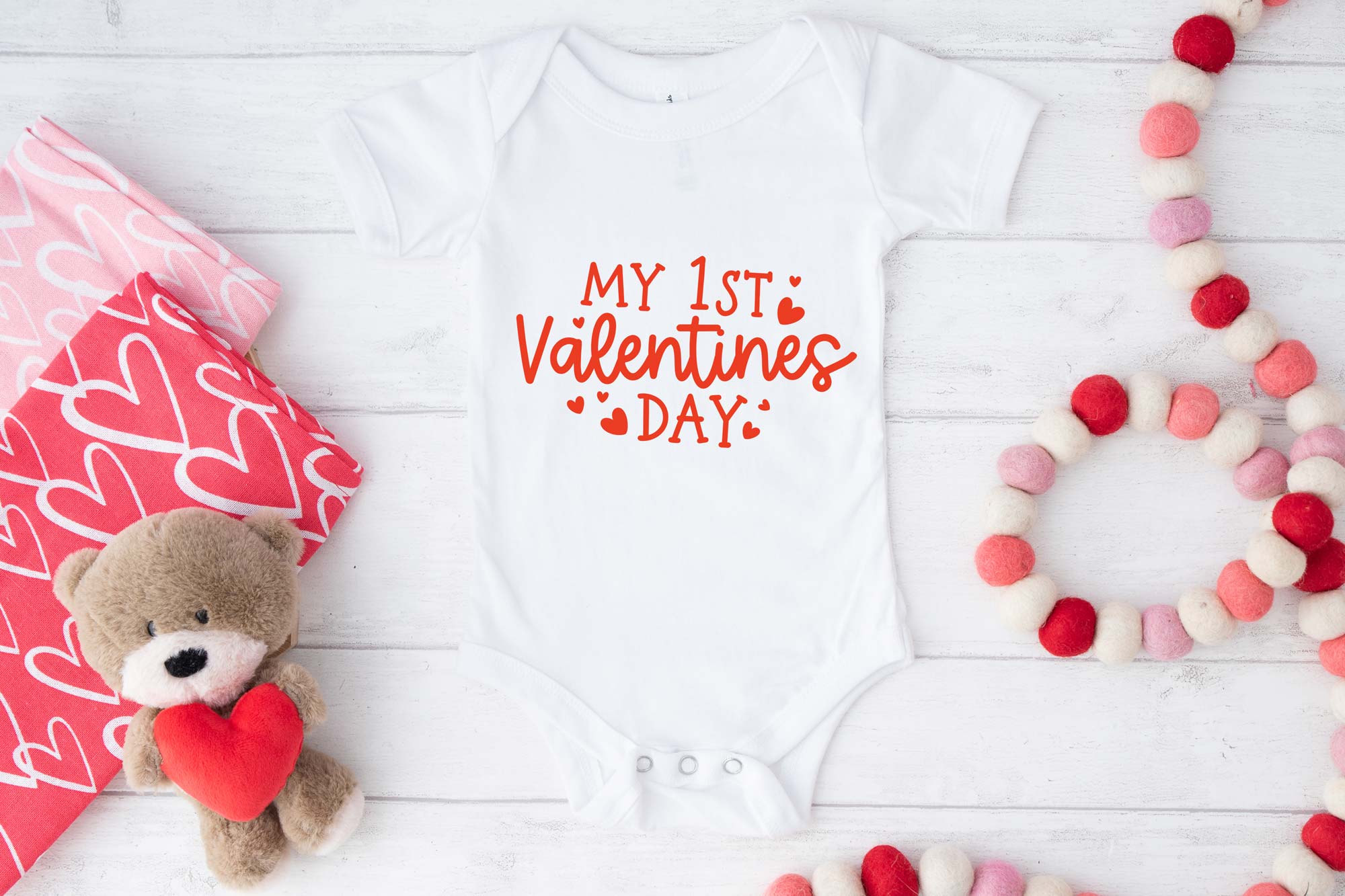 My First Valentines day Baby Vest