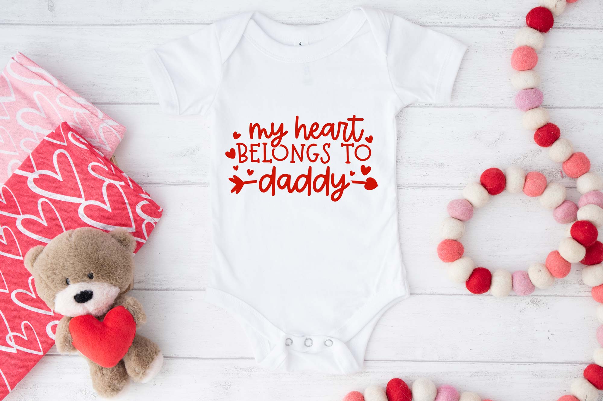 My Heart belongs to Daddy Baby Vest.