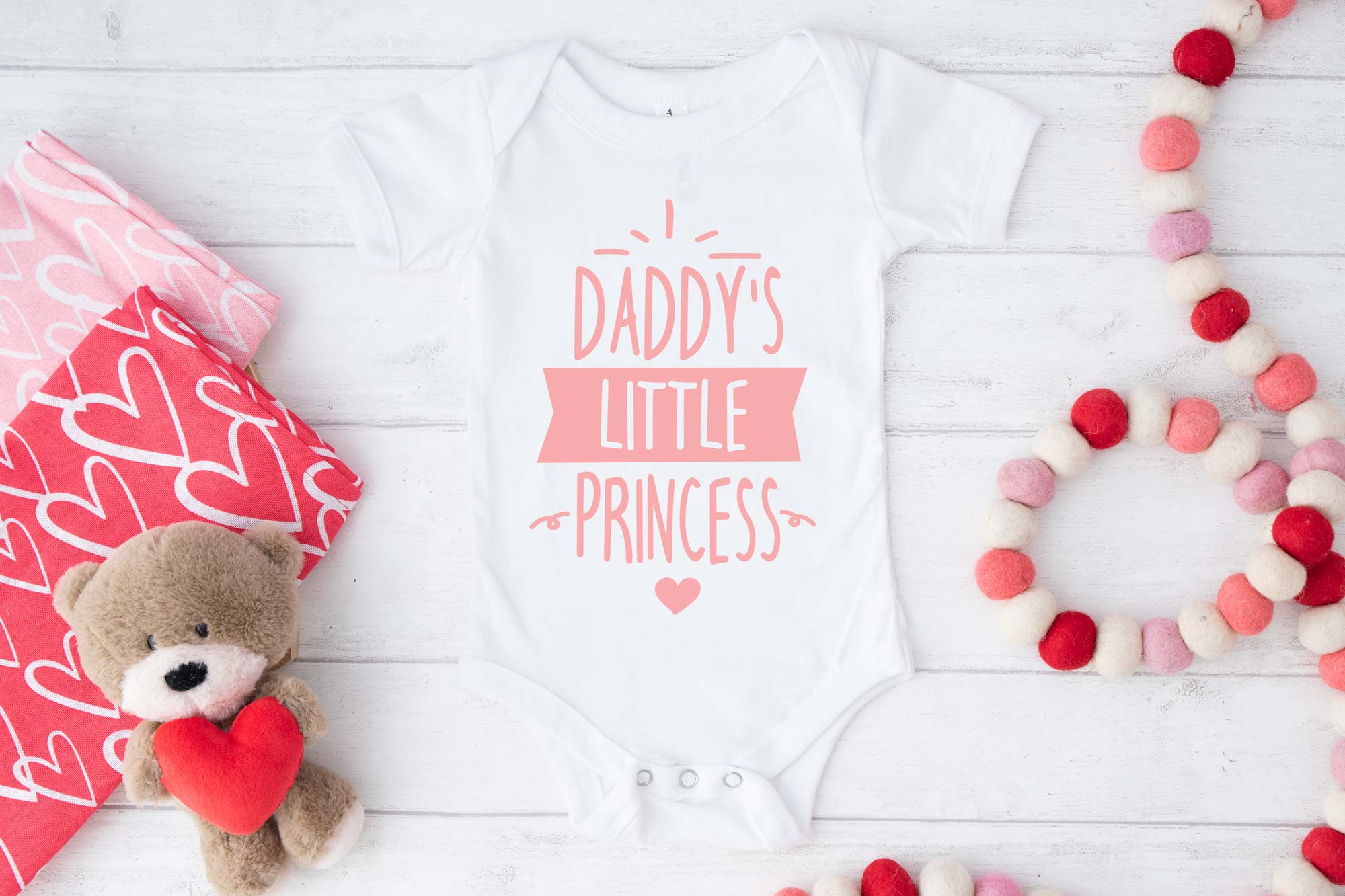 Daddy's Little Princess White baby Vest
