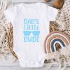 Dad's little dude cool Baby Vest - Image 2