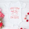 Holy Cow I am Cute Baby Vest