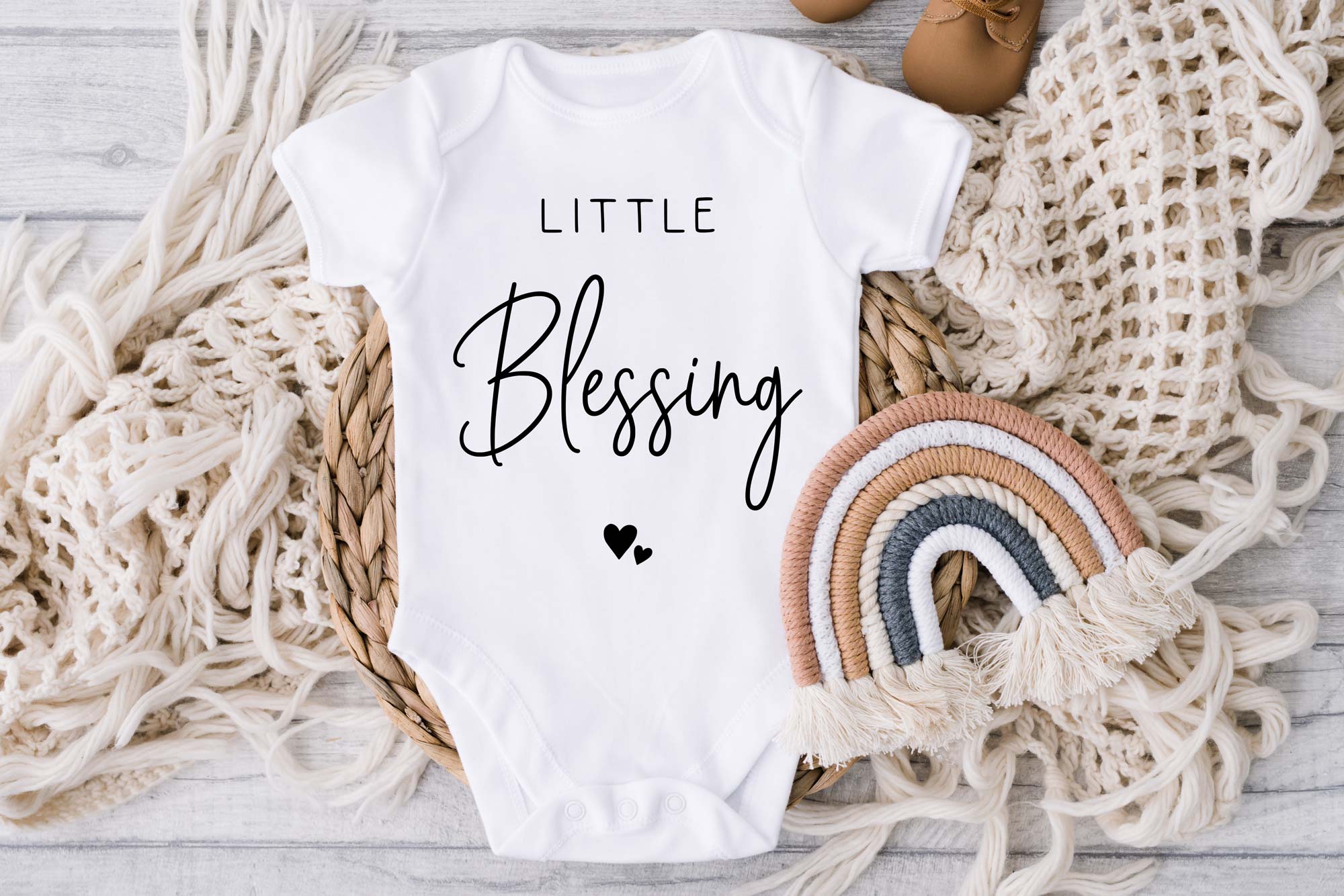 Little Blessing Pregnancy announcement baby Vest