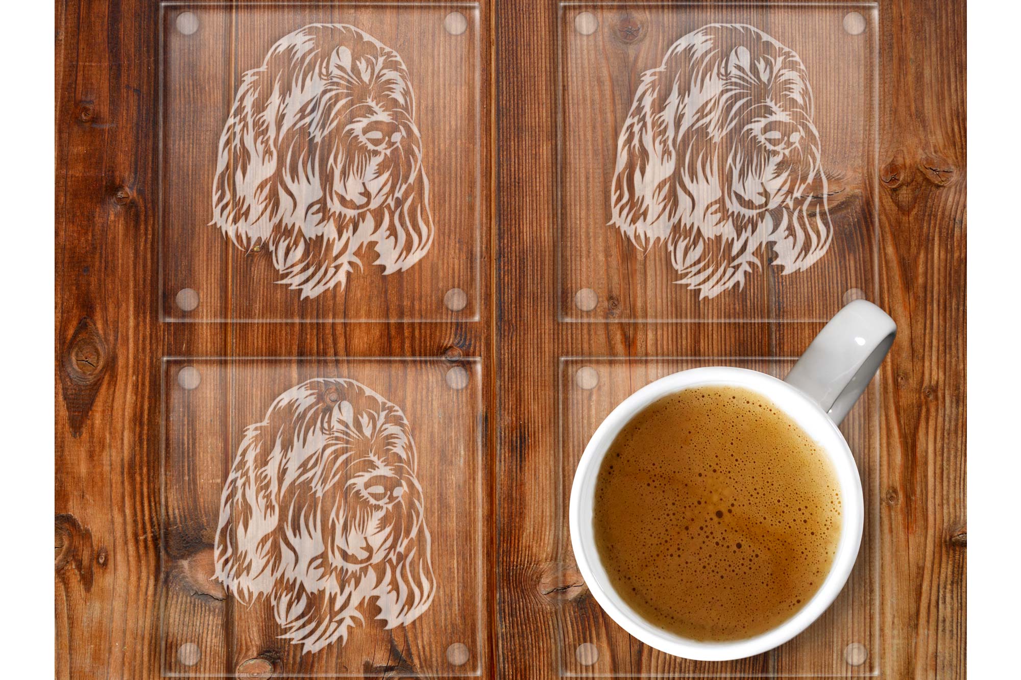 Italian Spinone Glass Drinks Coasters