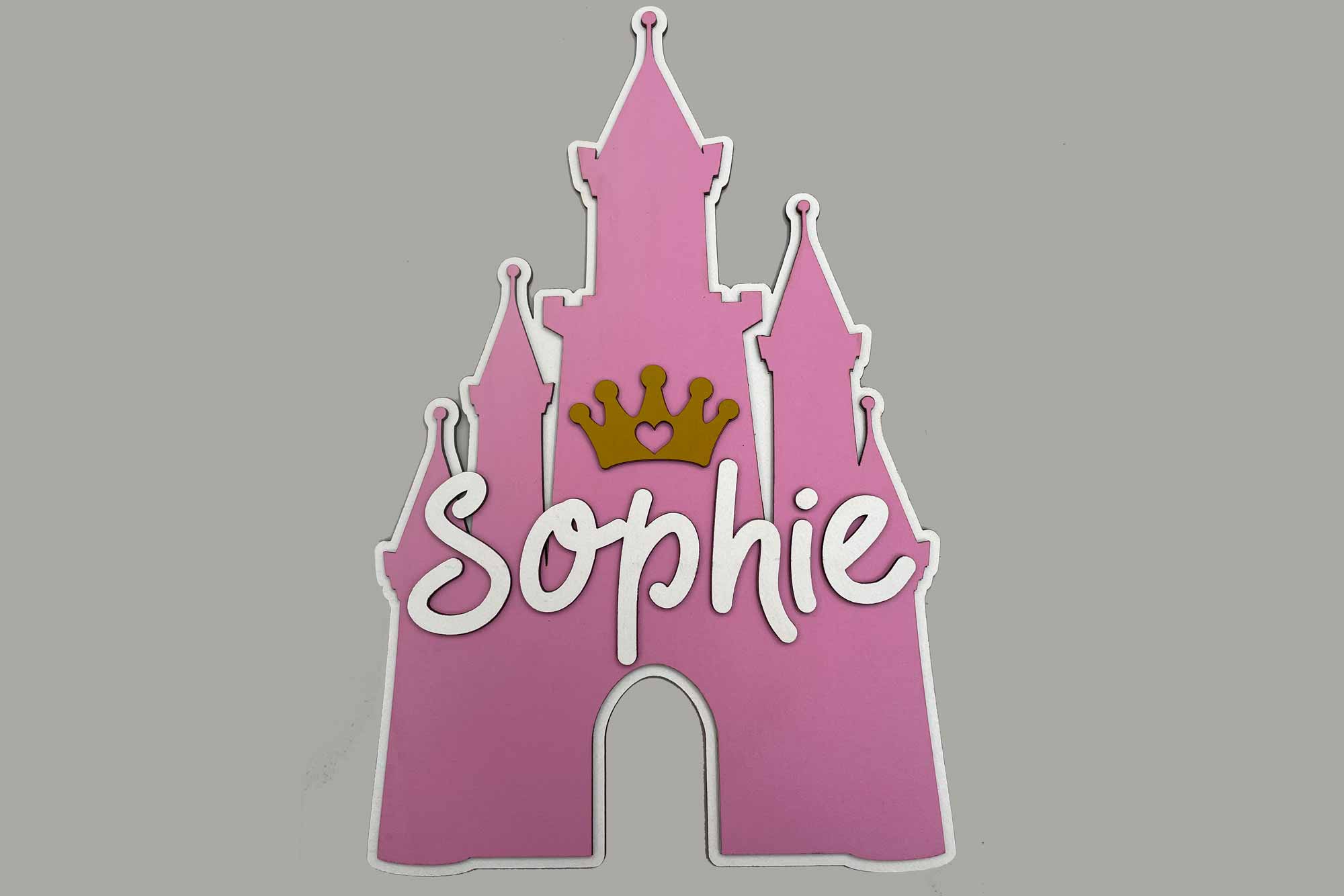 Personalised Princess themed bedroom door sign, the perfect touch to a Princesses bedroom door. Made and Shipped in the UK