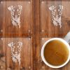 Patterdale Terrier glass coasters