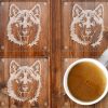 Alaskan Malamute Glass Drinks Coasters - Image 2