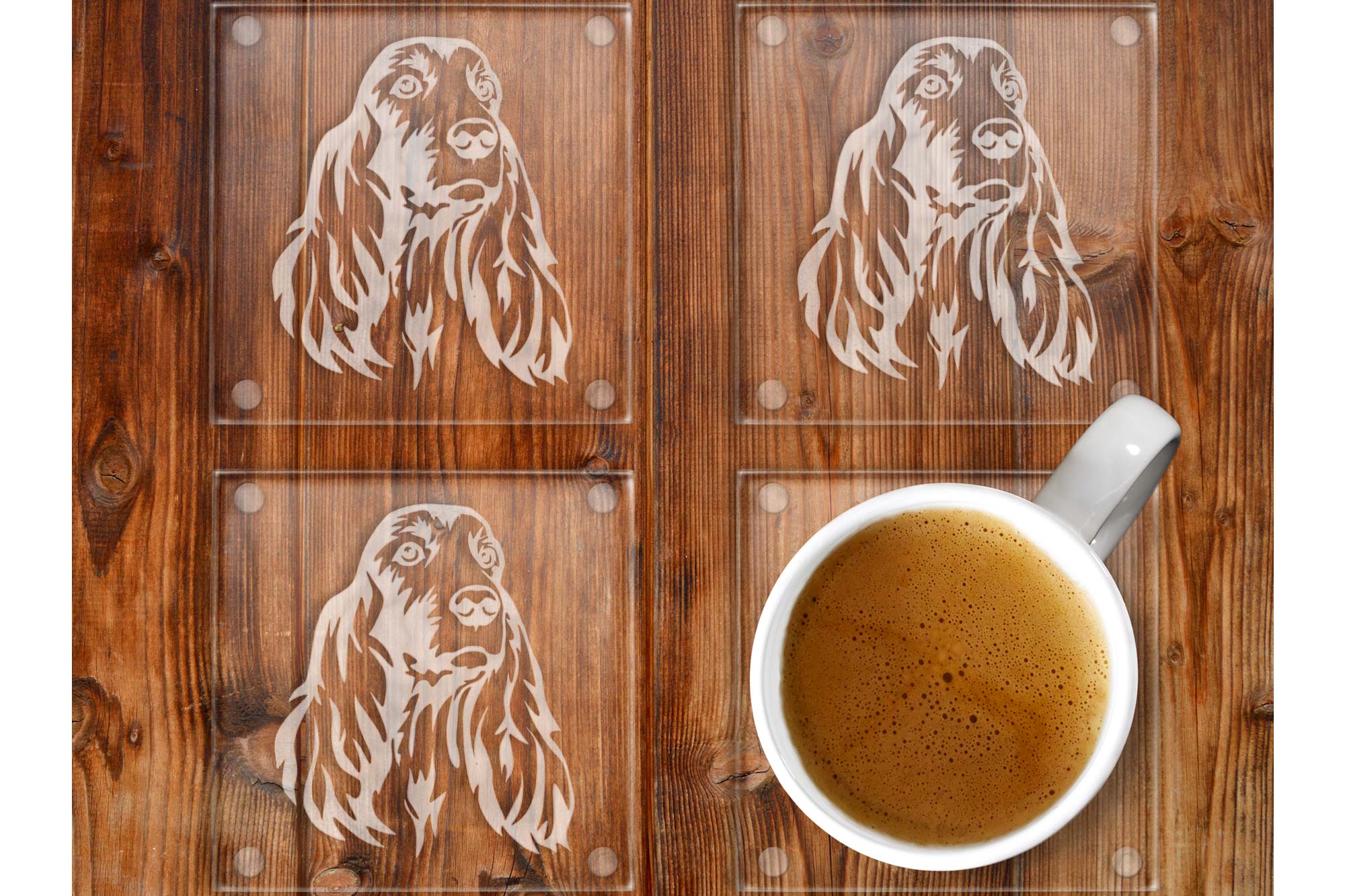 Irish Setter Glass coasters