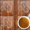 Miniature Poodle Glass Drinks Coasters Set of 4.