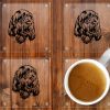 Italian Spinone Glass coasters