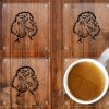 Standard Poodle Glass Drinks Coasters - Image 2