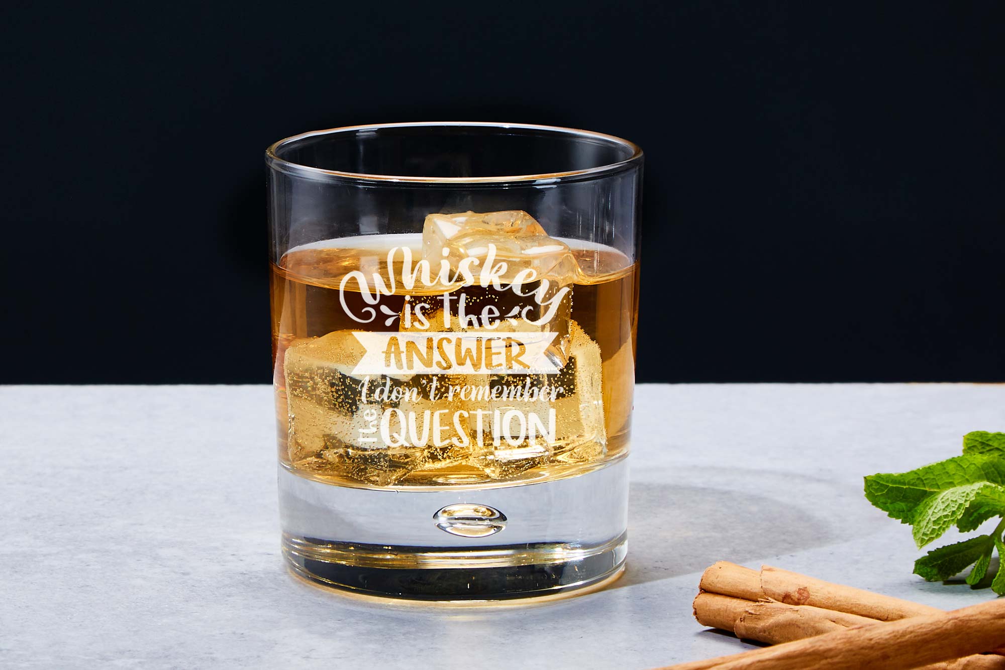 Whiskey is the Answer Whiskey Glass Set