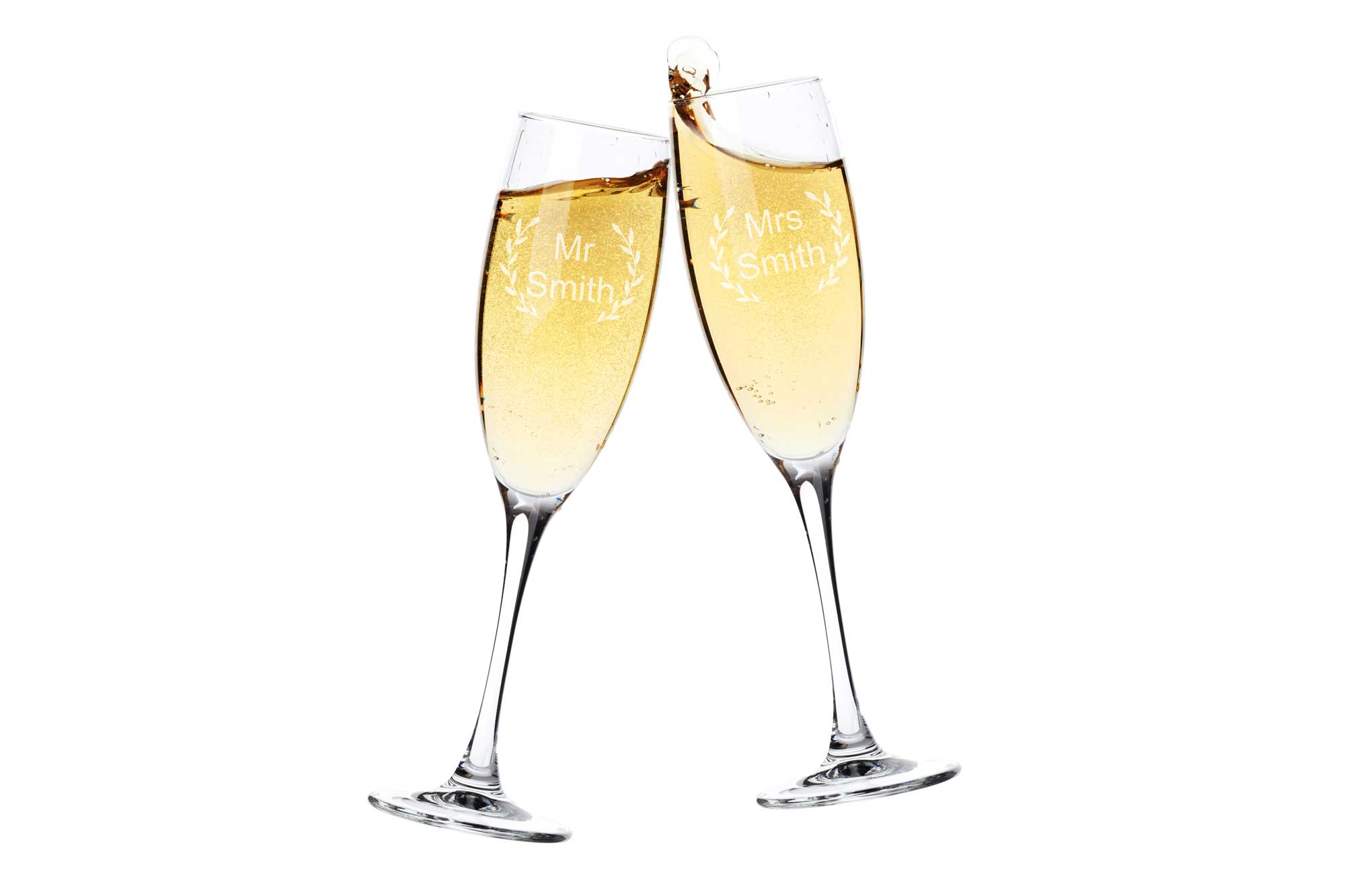 Personalised Mr & Mrs Champagne Set.