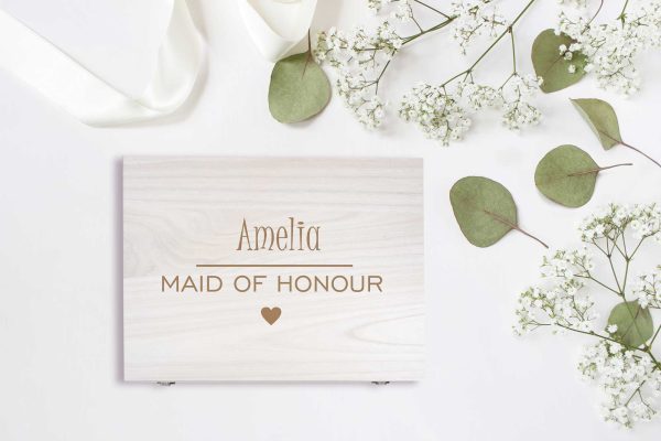 Personalised Bridal Party Wooden Box