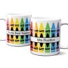Personalised Crayon Teacher Mug