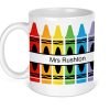 Personalised Crayon Teacher Mug - Image 2