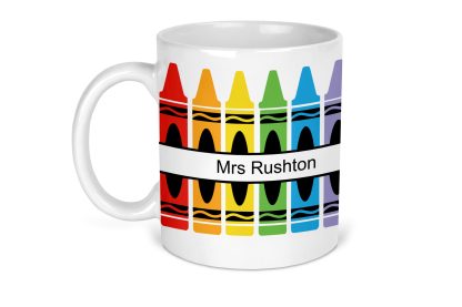 Personalised Crayon Teacher Mug - Image 2