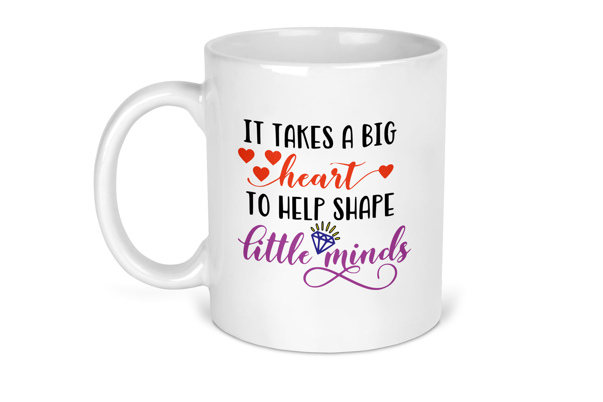 Teacher Gift Big Heart Mug