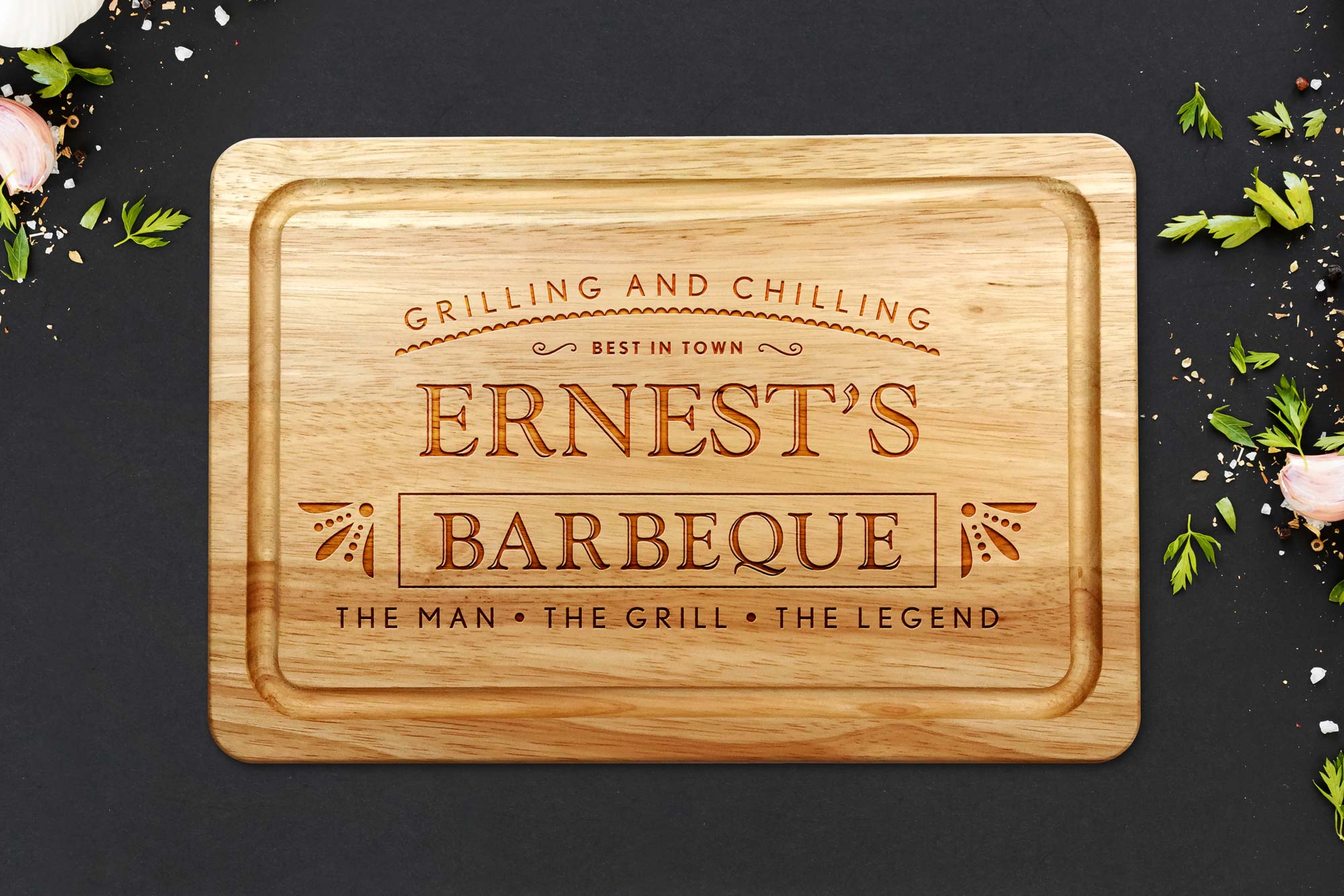 Personalised BBQ Grilling and Chilling Chopping Board