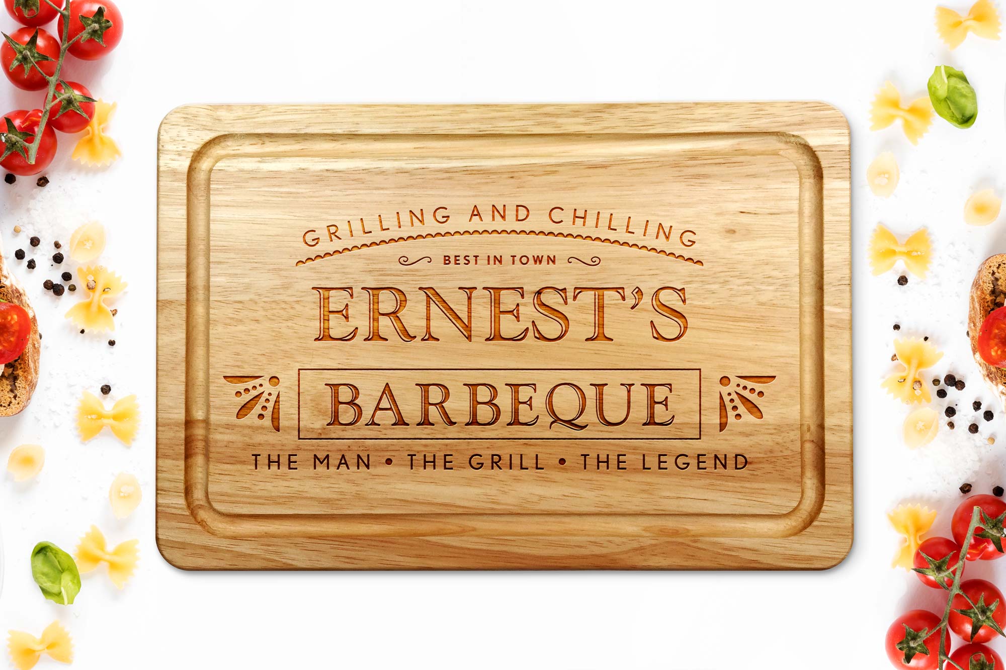 Personalised BBQ Grilling and Chilling Chopping Board