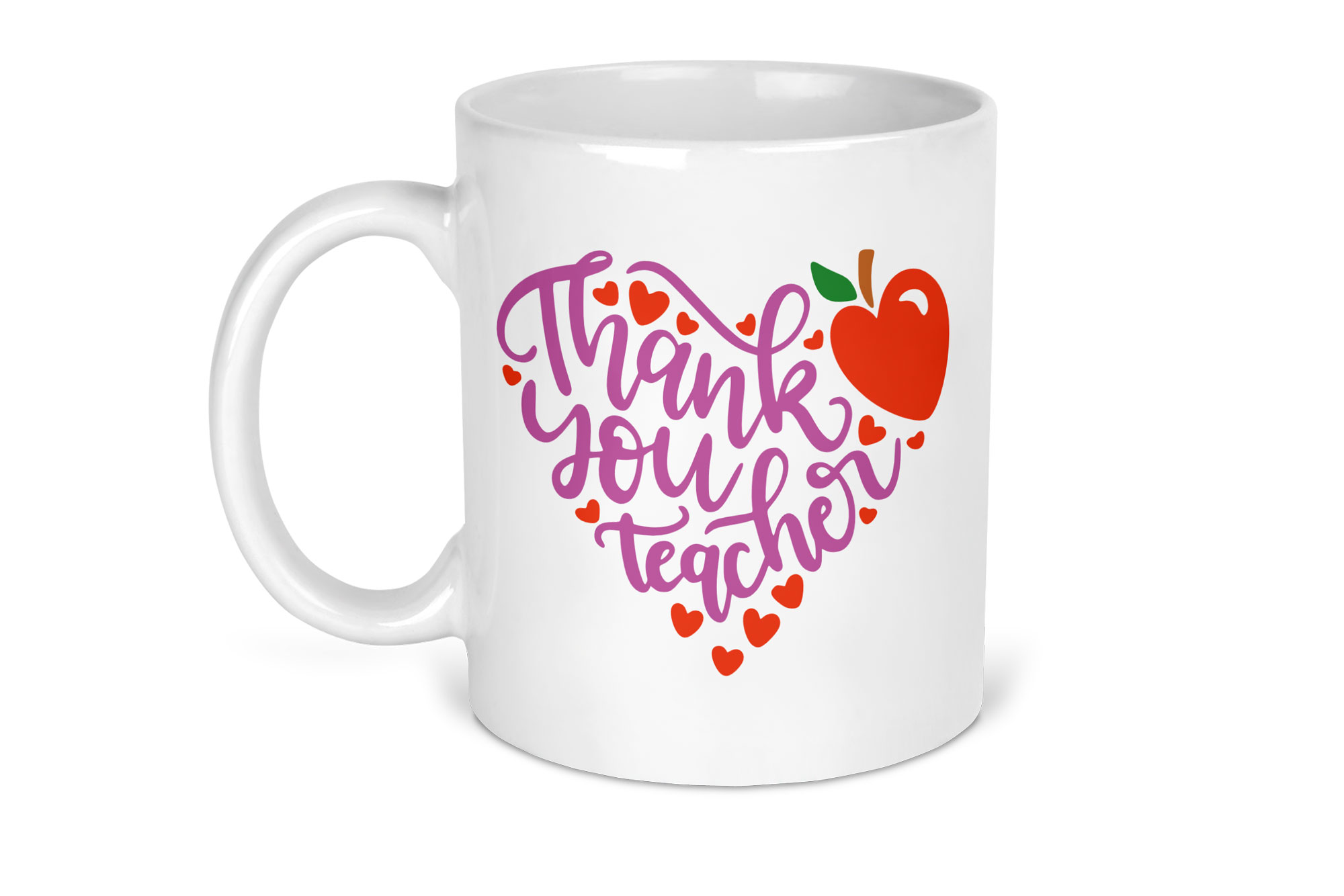 Teacher Heart Shaped Mug Gift