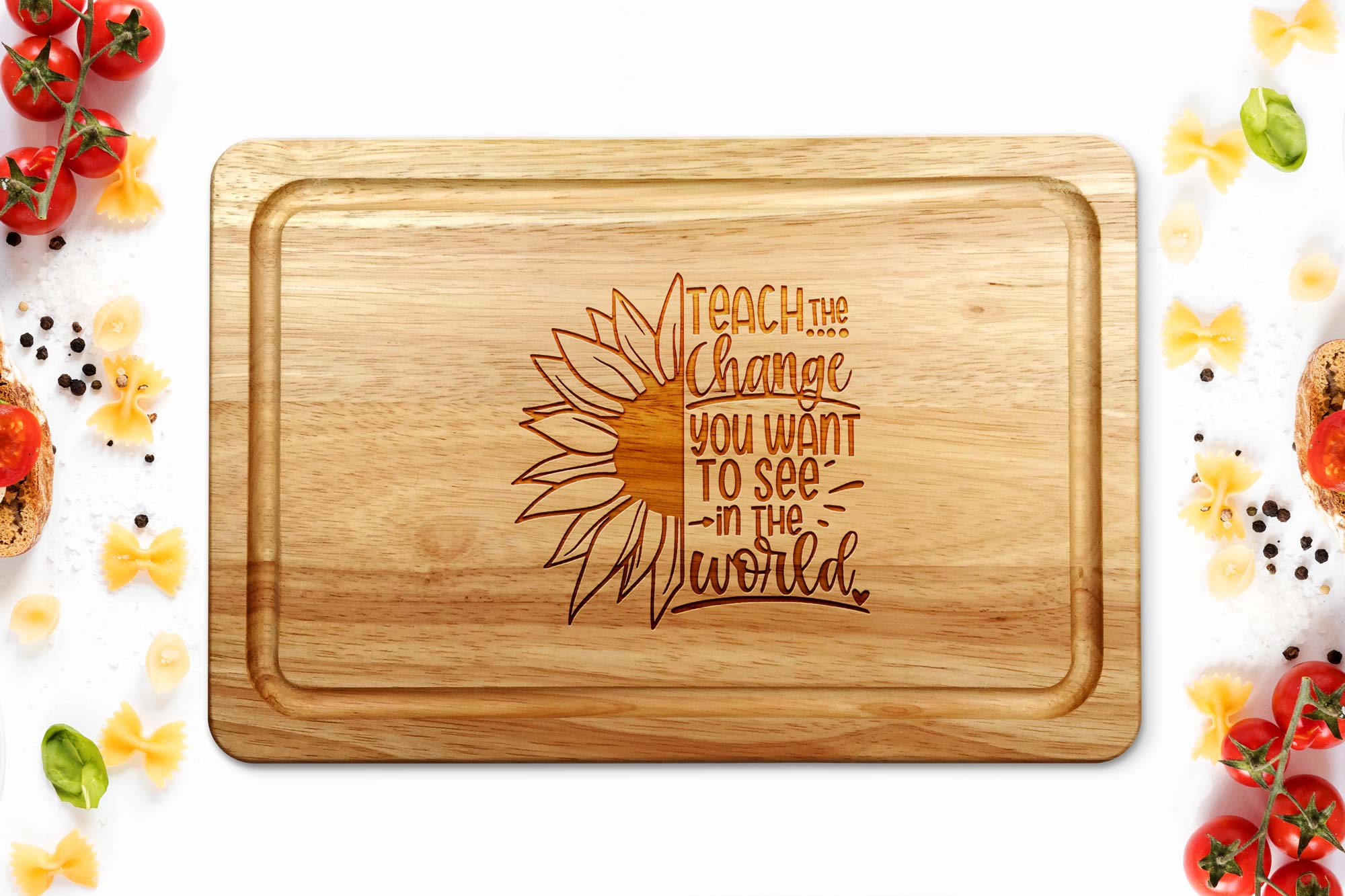 Teacher Gift Sunflower Chopping Board