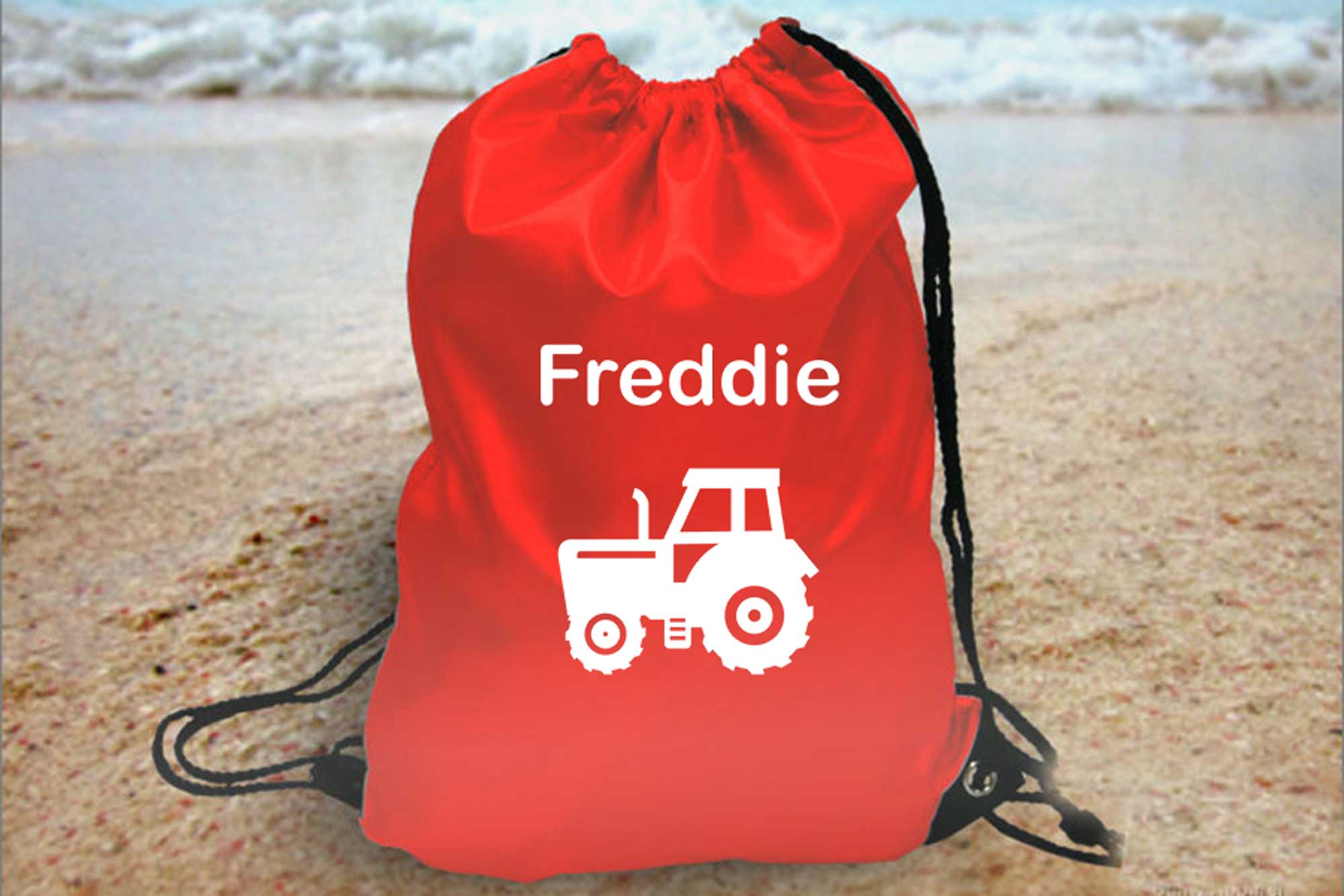 Personalised Back to School Tractor Bag