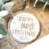 Baby's First Christmas Decoration Inverted