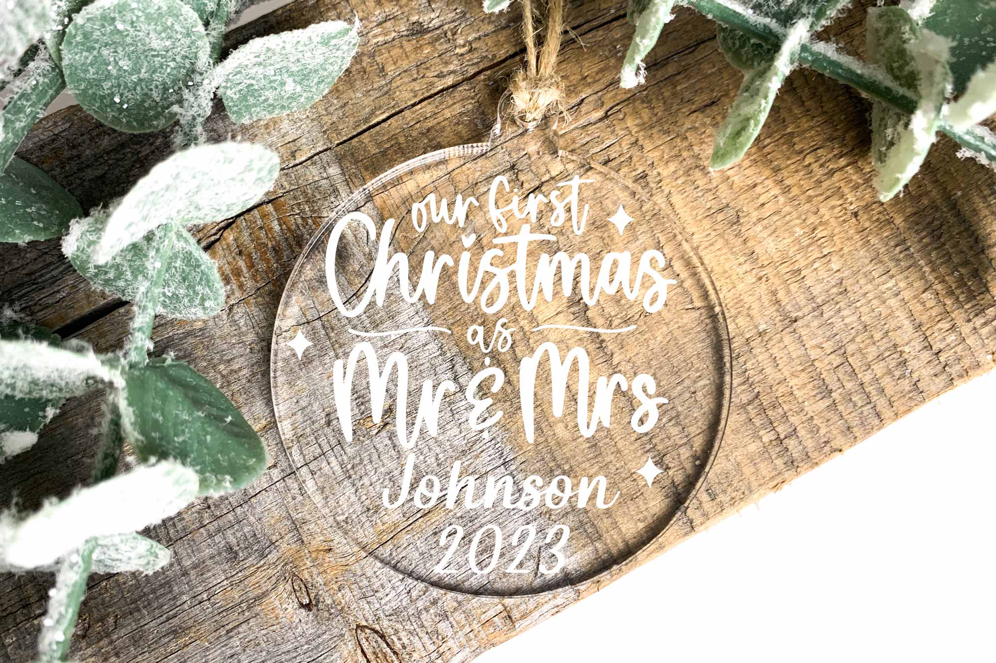 First Christmas as Mr & Mrs Decoration