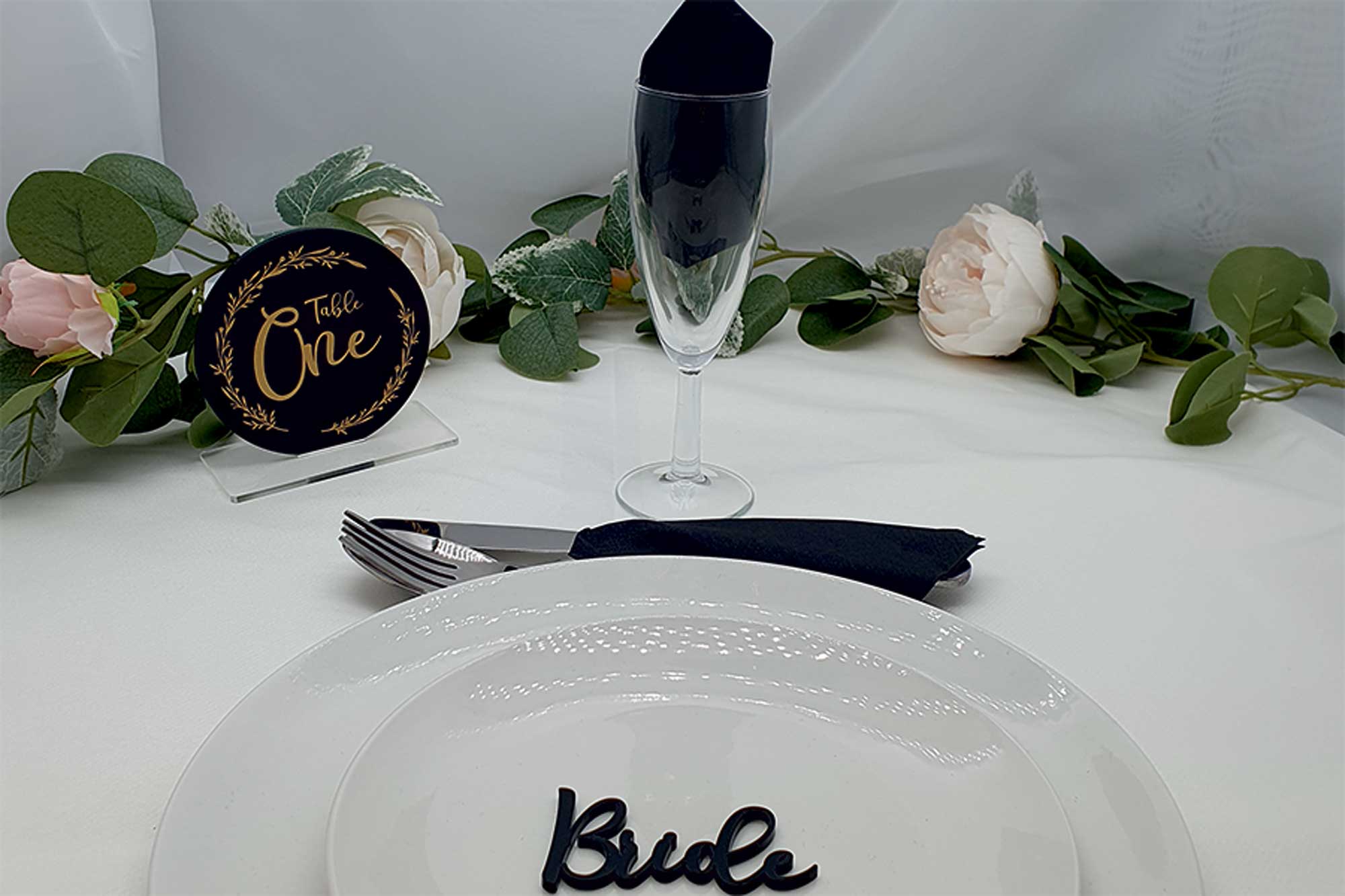 Circle Wedding Table Number